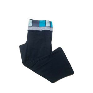 Lululemon 8 Straight Crop Capri Yoga Pants Leggings Flip Waist *STRETCHED OUT*